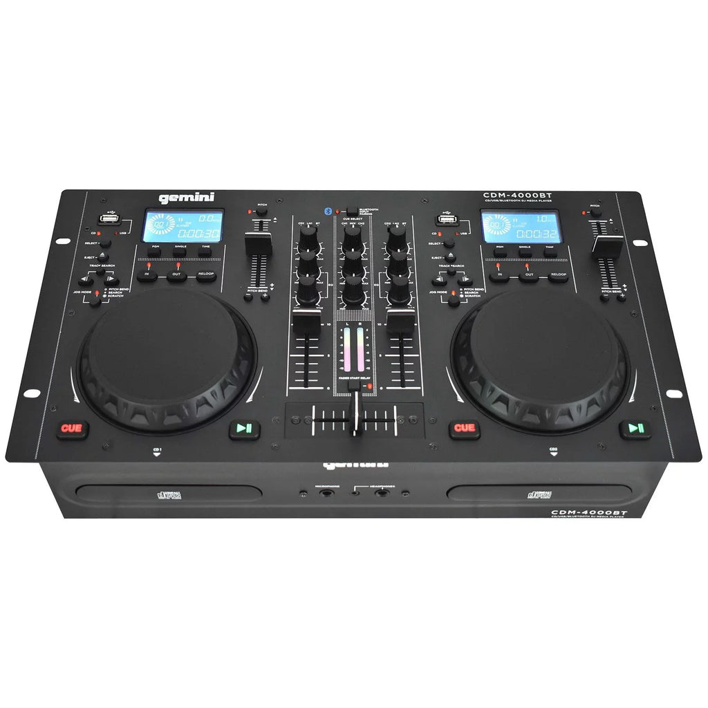 Media & Woofers Bluetooth Package CDM-4000BT Active CD/MP3/USB Gemini 15" DJ Speaker Player AS-1500P with