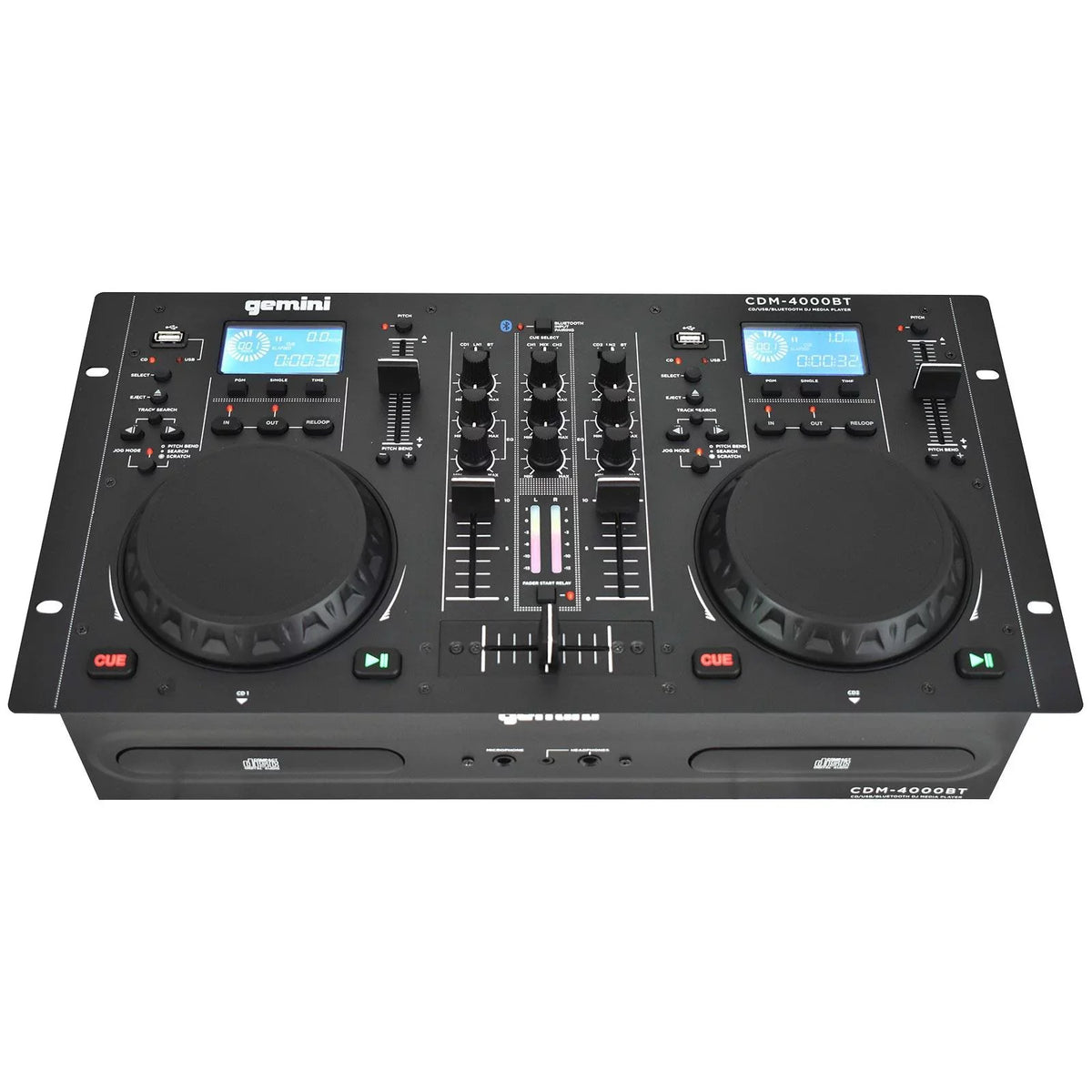 Media & Woofers Bluetooth Package CDM-4000BT Active CD/MP3/USB Gemini 15" DJ Speaker Player AS-1500P with