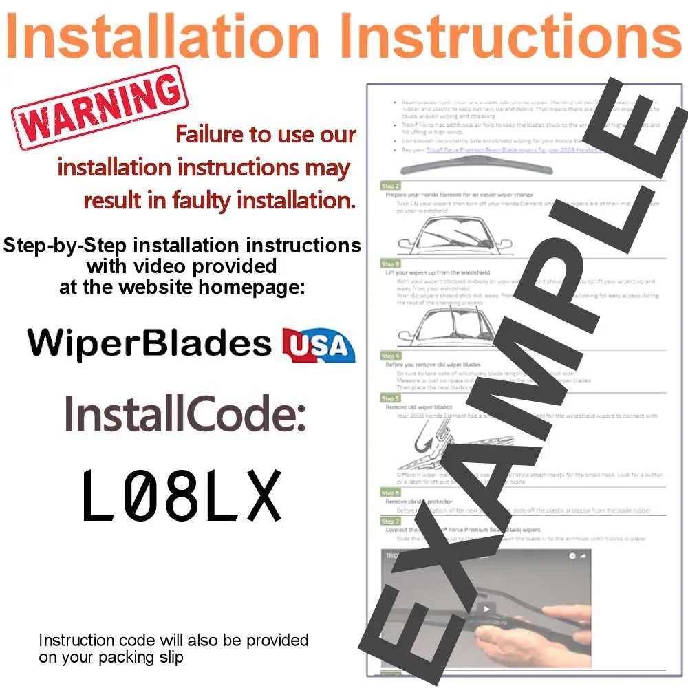 Wiper XT5 Cadillac (Set WBUSA Wipers w/Rear 2019 3) Blades Beam Platinum of Wiper