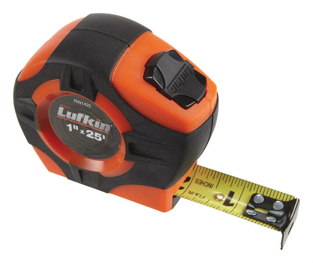 1-Inch Tape, PHV1425 Hi-Viz Return 25-Feet, Orange Lufkin by Power