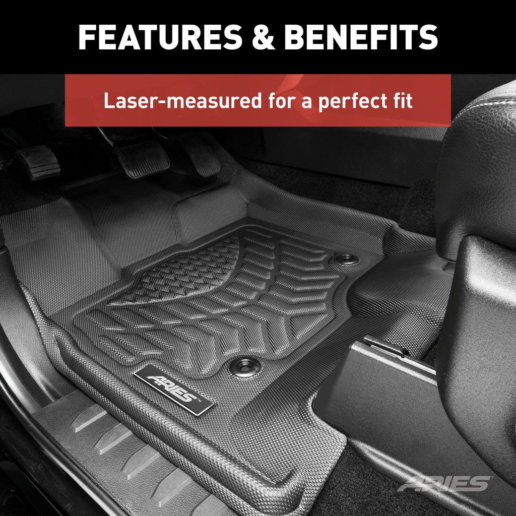 JP01311809 Select Black Custom Liners, Renegade, Only XD StyleGuard ARIES Jeep Row 1st Floor