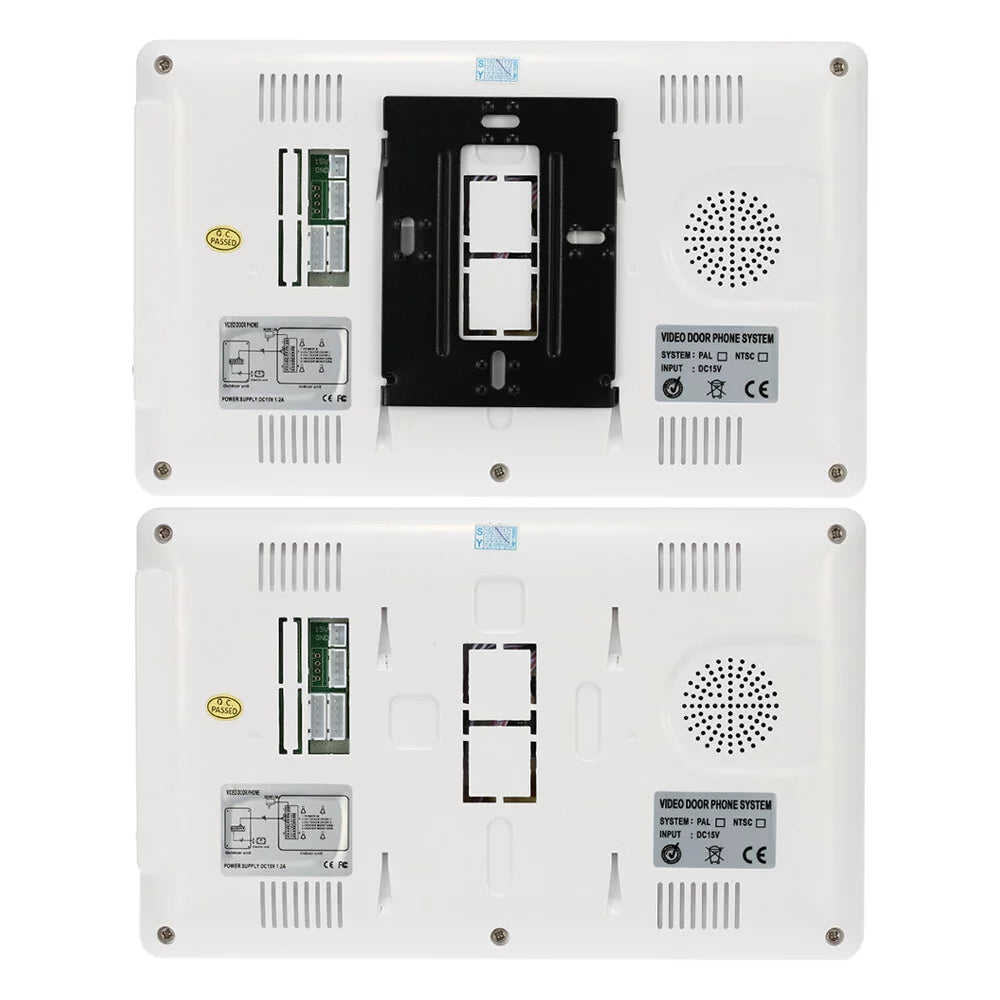 and Doorbell for Phone OWSOO 7” Visual Video System Wired Home View Rainproof Door Indoor Unlock Outdoor Infrared support with Monitor Night