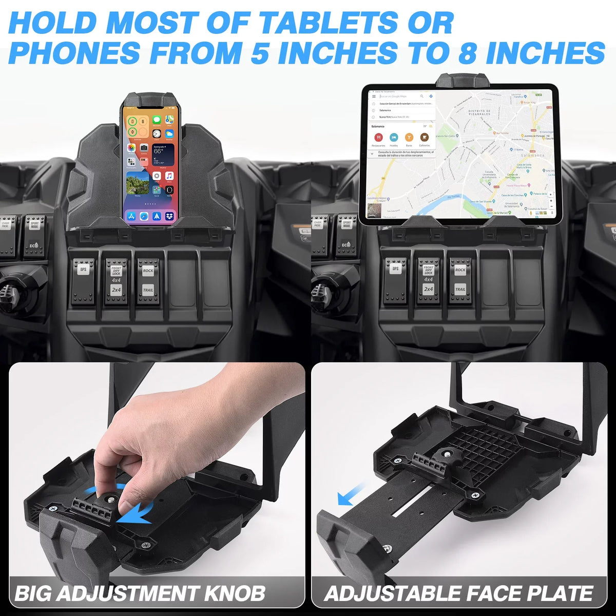 X3 Organizer Tablet Device Box MICTUNING Electronic Storage Ipad Tray Holder, Holder GPS Phone