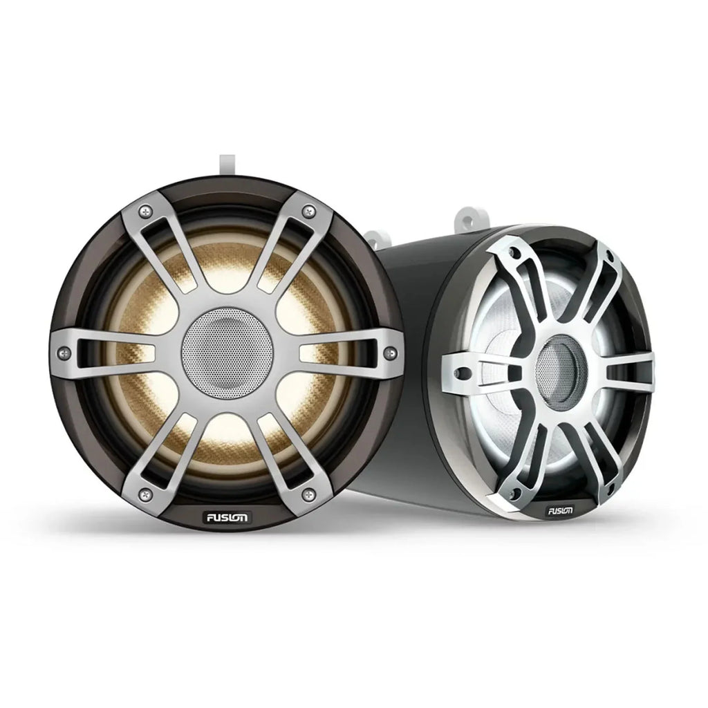 Sports Tower Fusion Bars Universal Fits Speakers Fixed Mount LED SG-FLT883SPG Grille with SG-FTMNTUNI Brackets, 1.31"-2.5" Pair, Gray 8.8"