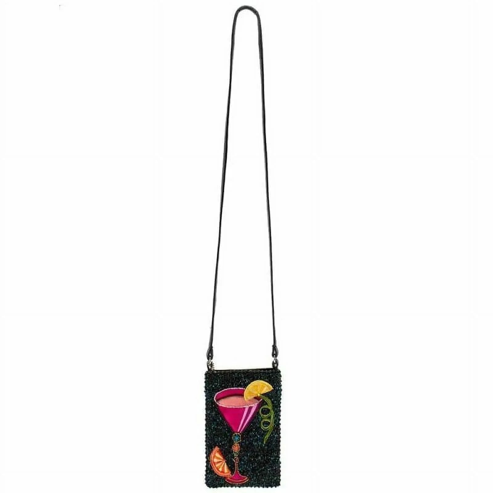 a Crossbody Mary Shoulder Frances Sip Cocktail Bag Bag Take Leather Phone NEW Beaded