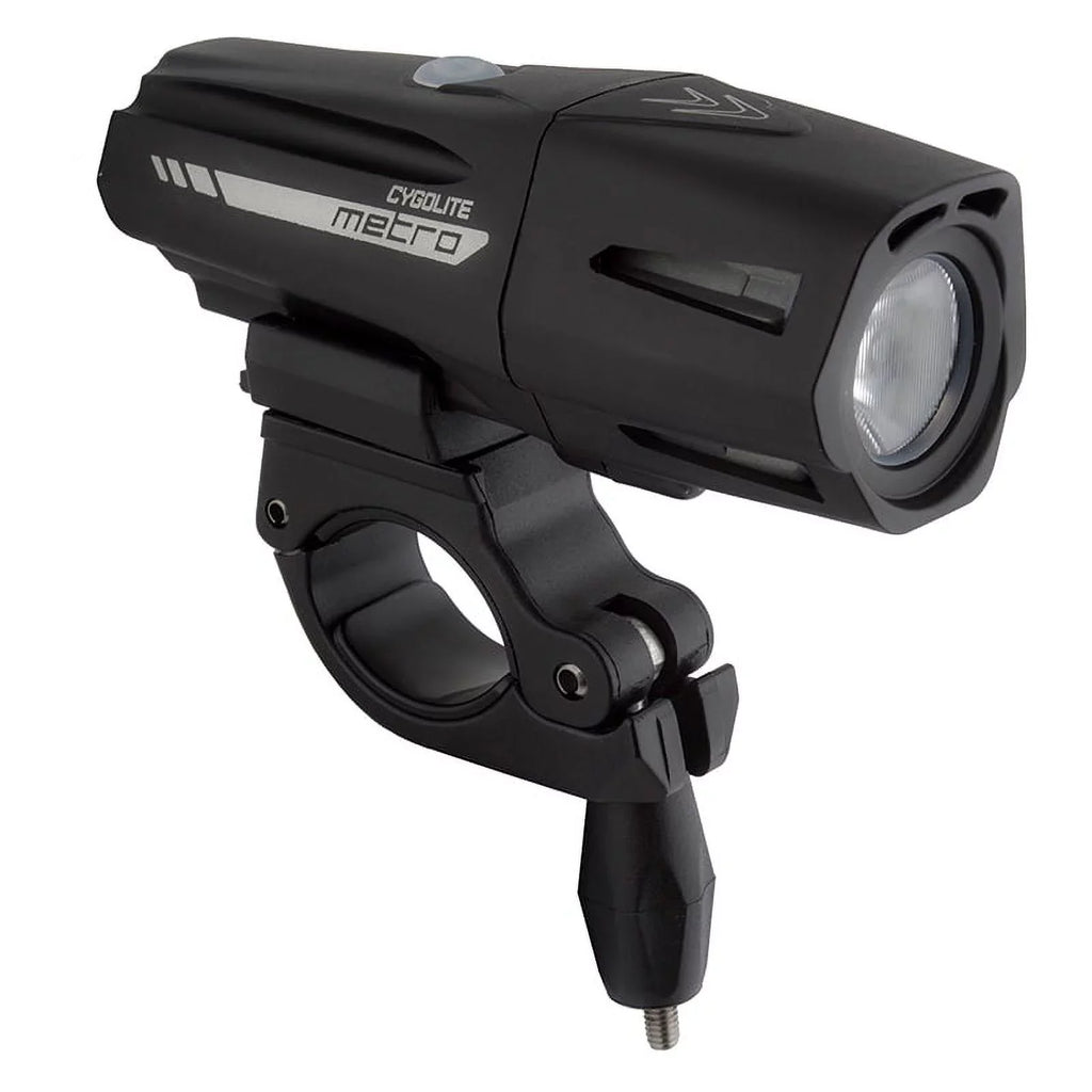 Cygolite Pro Handlebar Light, Chargeable Bike LED 1100 Black Lumen Metro USB