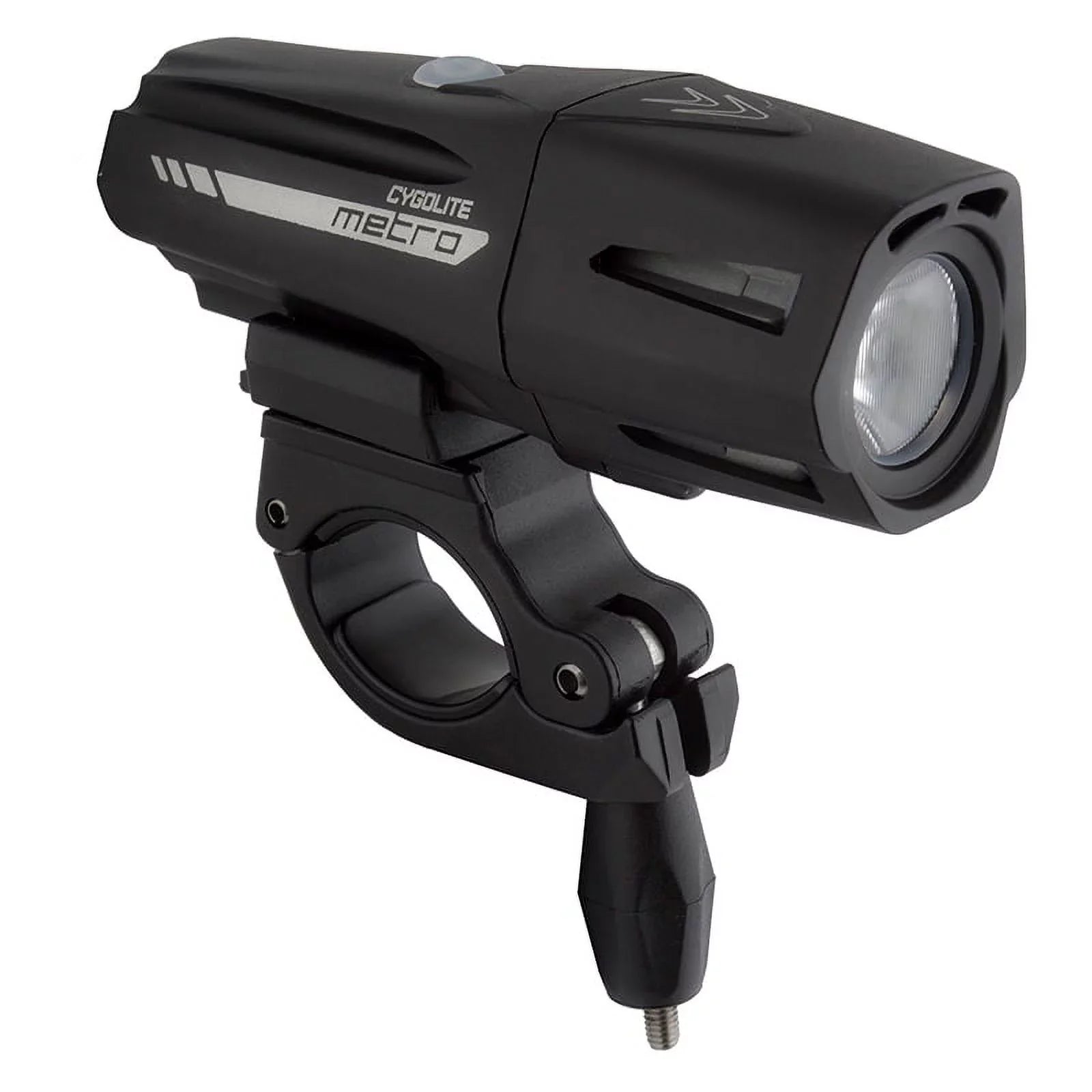 Cygolite Pro Handlebar Light, Chargeable Bike LED 1100 Black Lumen Metro USB