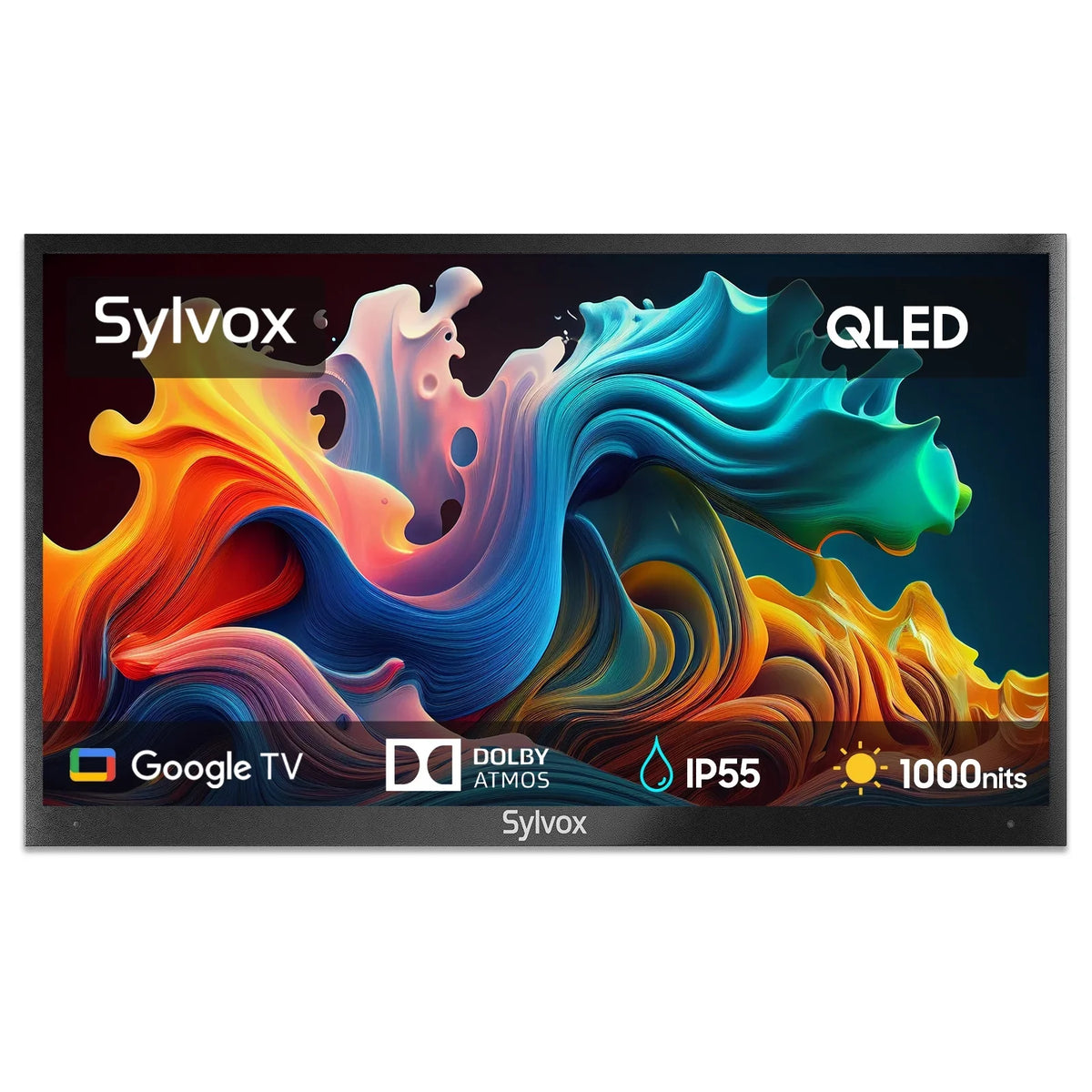 Patio Remote,1000nits Deck, 2.0) 43'' Chromecast Google TV, Smart Garden(Deck or Pro TV, Vision QLED Voice Television, Weatherproof for Waterproof, HDR, Outdoor QLED Built-in Dolby SYLVOX IP55