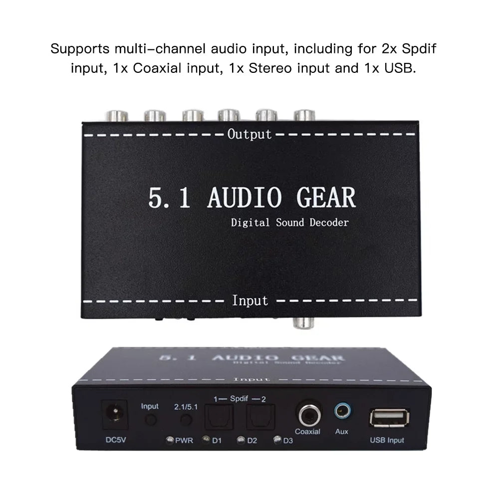 Audio Decoder,Dolby Audio 3.5mm Output 3.5mm Ajcoflt Audio Decoder Decoder 3.5mm Apexeon Audio US Audio Dolby Decoder Converter Support Audio Sound Digital Audio Sound Output Converter Converter