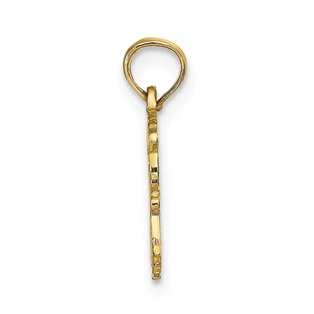 17 16 10 x mm Charm Gold Finejewelers kt FJC Zodiac Yellow AQUARIUS
