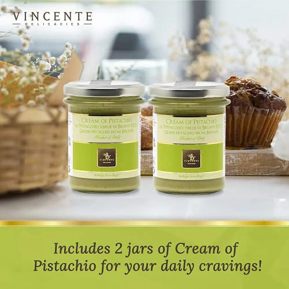 For Ice Delicacies Pastry, Paste Bread, Dessert Cream, (7.05-Ounce, 2-Pack) Pistachio &