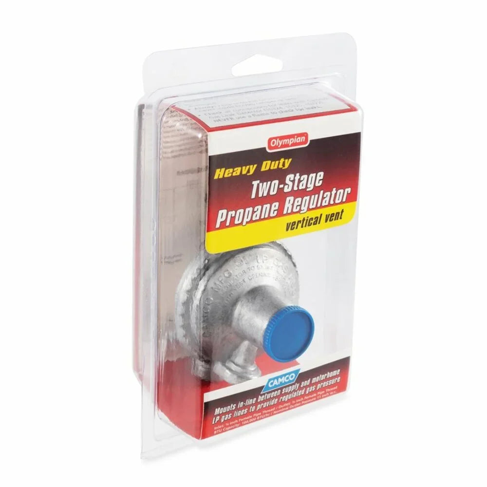 Silver (59313) - Regulator 2-Stage Vertical Propane RV Camco