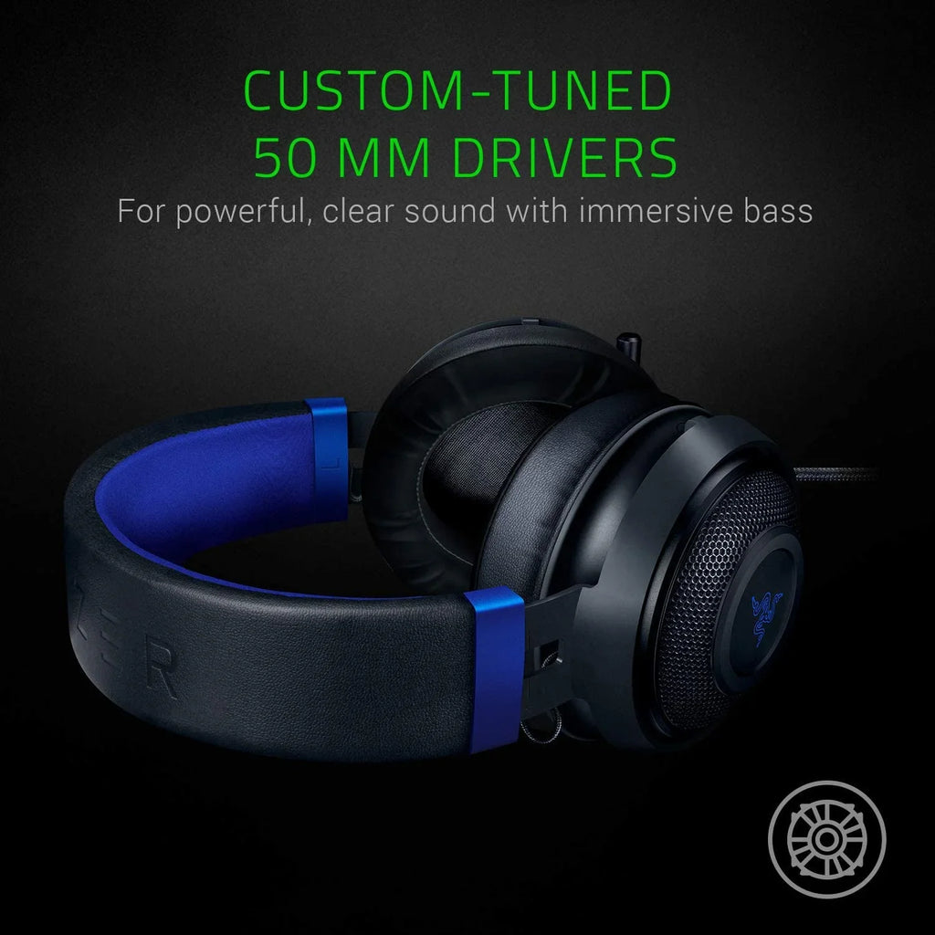One, PS4, Jack Headset: Aluminum Audio Gaming Xbox PS5, Mobile, PC, X Lightweight Xbox Razer Series Frame, Kraken Switch, & Retractable used mm S, Noise Isolating 3.5 for Microphone,