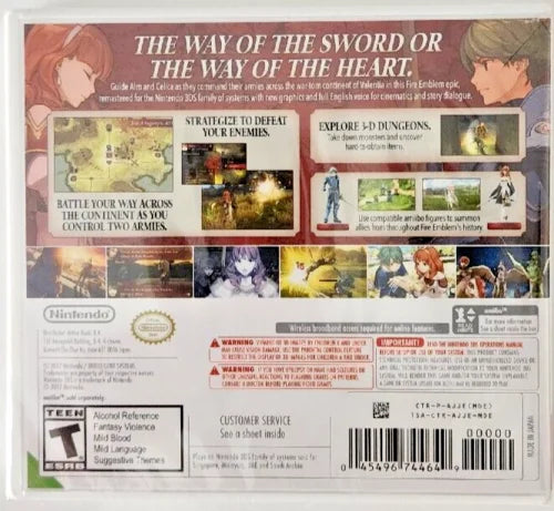 Bundle Game Valentia Shadows & Awakening Fire of New 3DS Emblem Echoes: