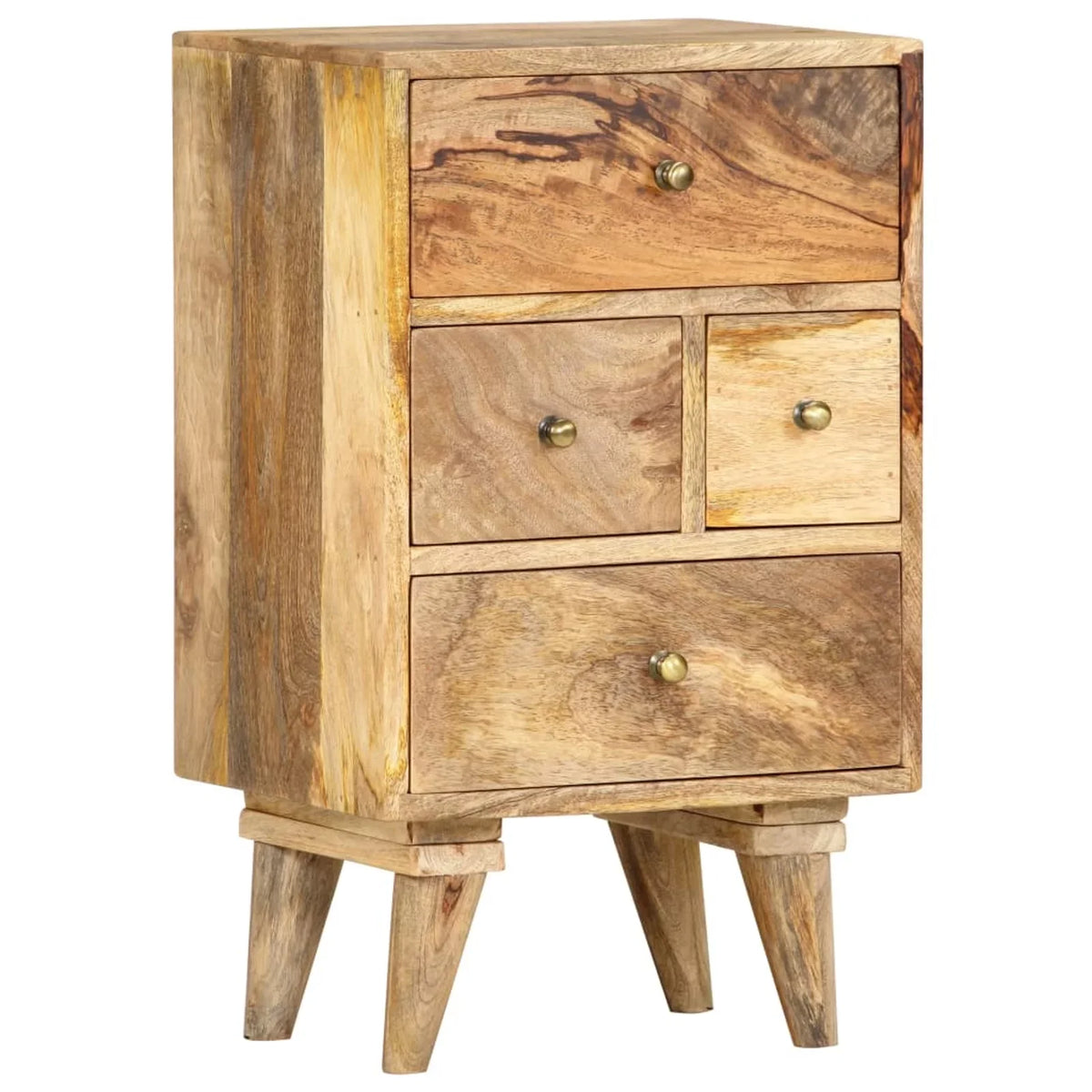 14.2"x11.8"x23.6" Mango Cabinet Solid Wood Bedside Dcenta