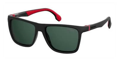 Black/Green, Carrera mm Men's 56 Square CA5047/S Sunglasses,