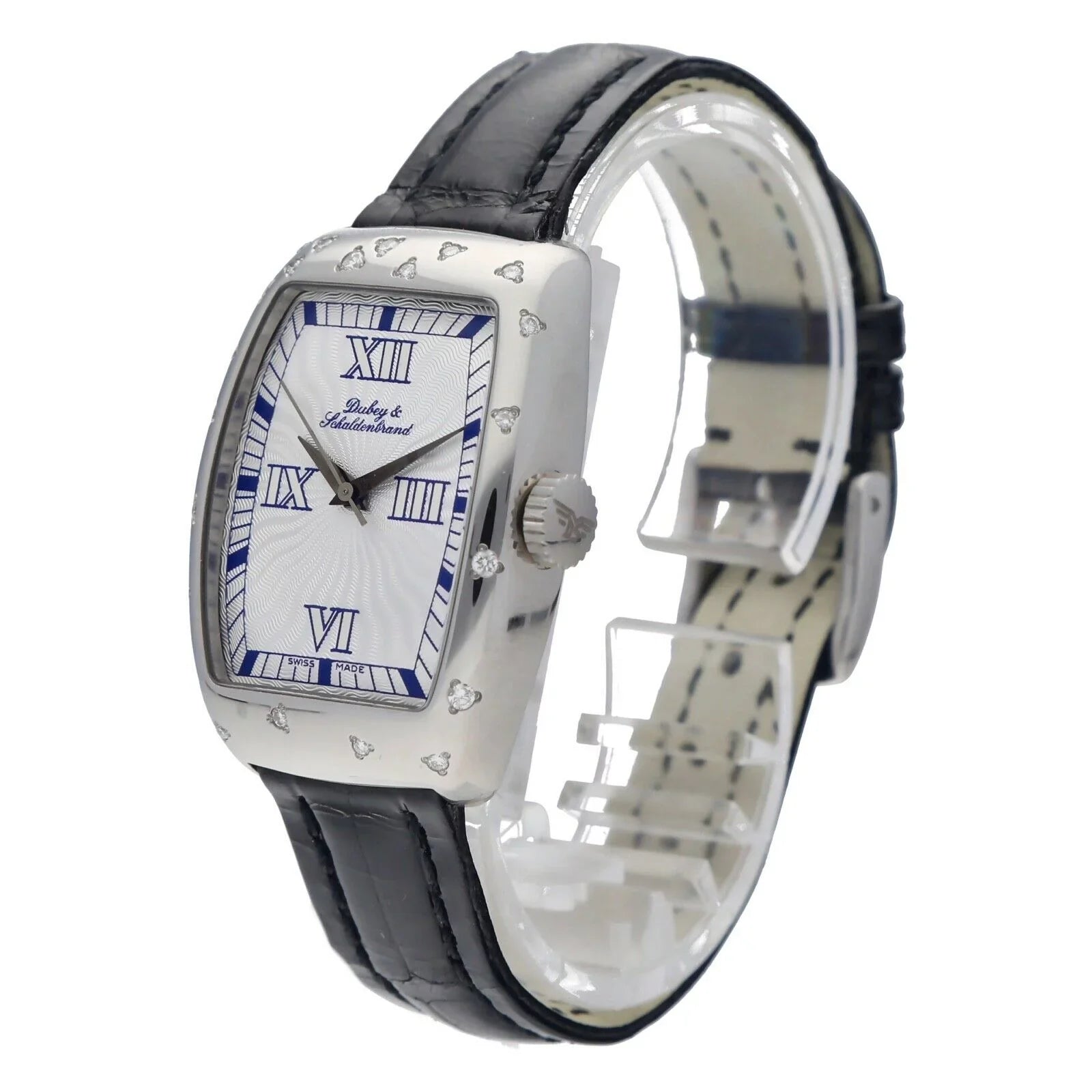 27mm Schaldenbrand Tonneau Watch Steel Women's Dubey &amp; Fantasy Automatic Lady
