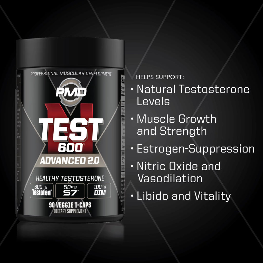 Training Powerful Boost And - Testosterone Testofen Strength Muscle Lean - Bodybuilding Booster - Test Advanced (90 - Sports and And Men 600 Strong Gains N-Test PMD for With Veggie-Caps)) Growth