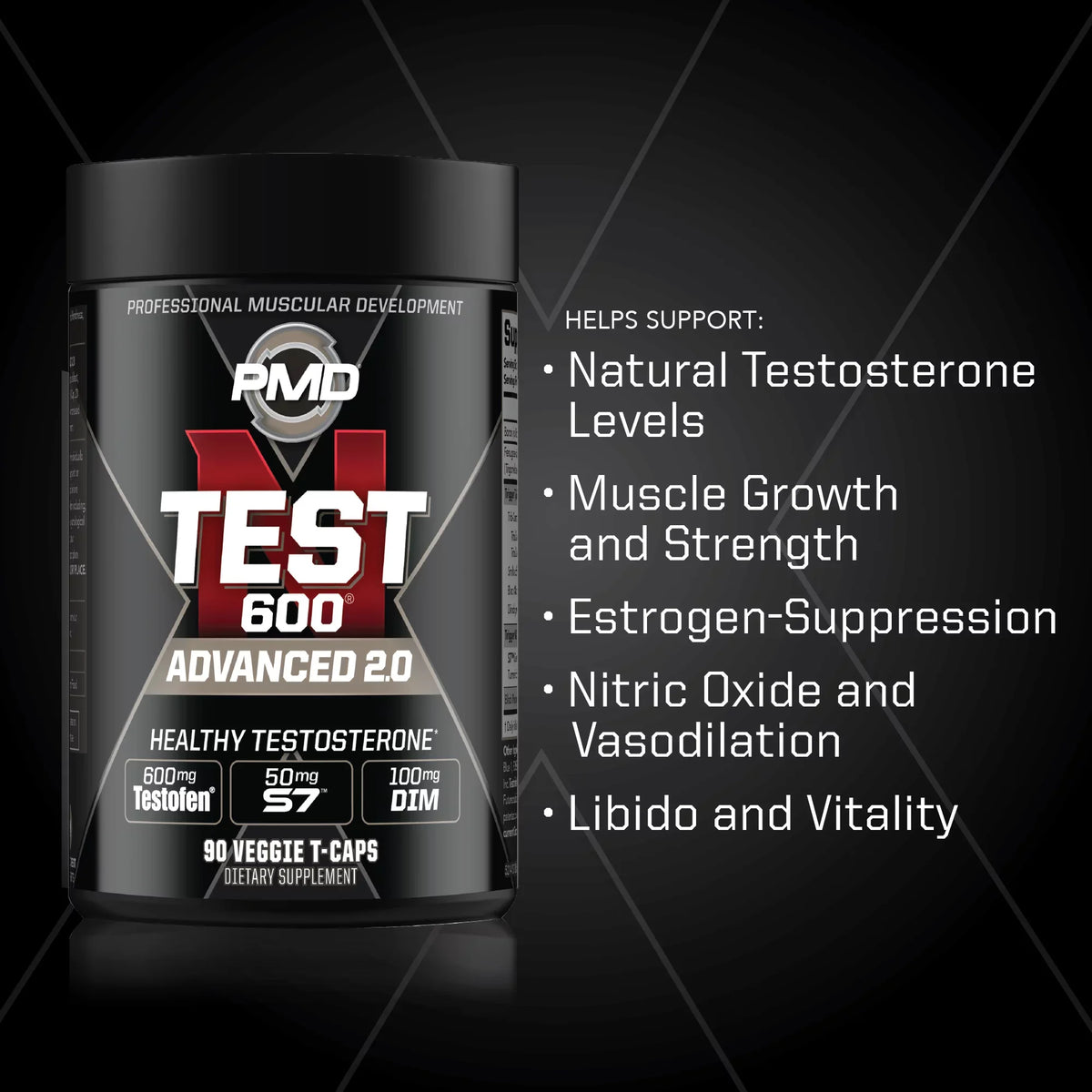 Training Powerful Boost And - Testosterone Testofen Strength Muscle Lean - Bodybuilding Booster - Test Advanced (90 - Sports and And Men 600 Strong Gains N-Test PMD for With Veggie-Caps)) Growth
