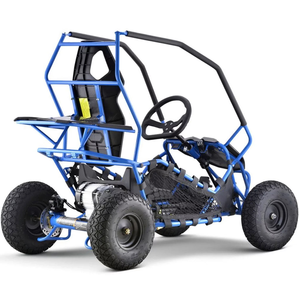 Maverick 1000w 36v MotoTec Electric Kart Blue Go
