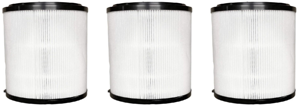 Nispira 16" True 500 HEPA UVC Black Ionizer ft 3 Sanitizer 5-Speed with 3-in-1 atmospheric and Filters sq Compatible with Replacement SilverOnyx 8541832765 Filter Model Purifier H13