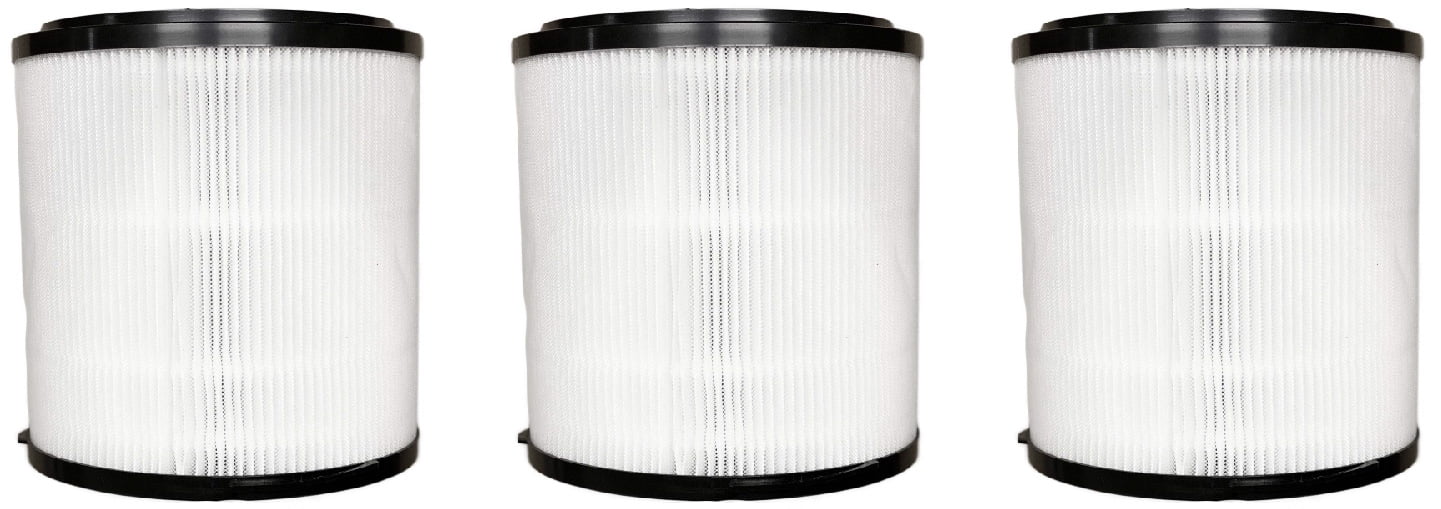 Nispira 16" True 500 HEPA UVC Black Ionizer ft 3 Sanitizer 5-Speed with 3-in-1 atmospheric and Filters sq Compatible with Replacement SilverOnyx 8541832765 Filter Model Purifier H13
