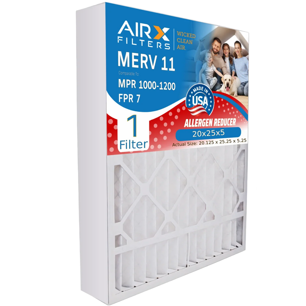 Amana M8-1056 AIR. atmospheric 20x25x5 Premium Comparable / WICKED 7 MPR Filter Goodman by 1000, & Made FPR MERV FILTERS with Compatible 1200 Single Furnace to AIRX Filter USA 1 Filter 20x25x5 CLEAN 11 MPR