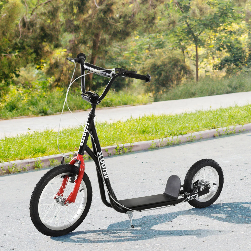 Youth Aosom Dual Rear Front Scooter Black Brakes, and Caliper