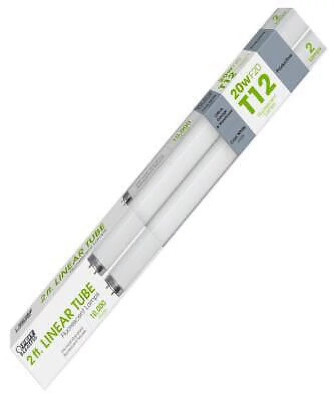 K Electric 20 Feit of (Pack 4100 White T12 Cool Bulb W X D in. in. Linear Fluorescent 6) L 24 1.5