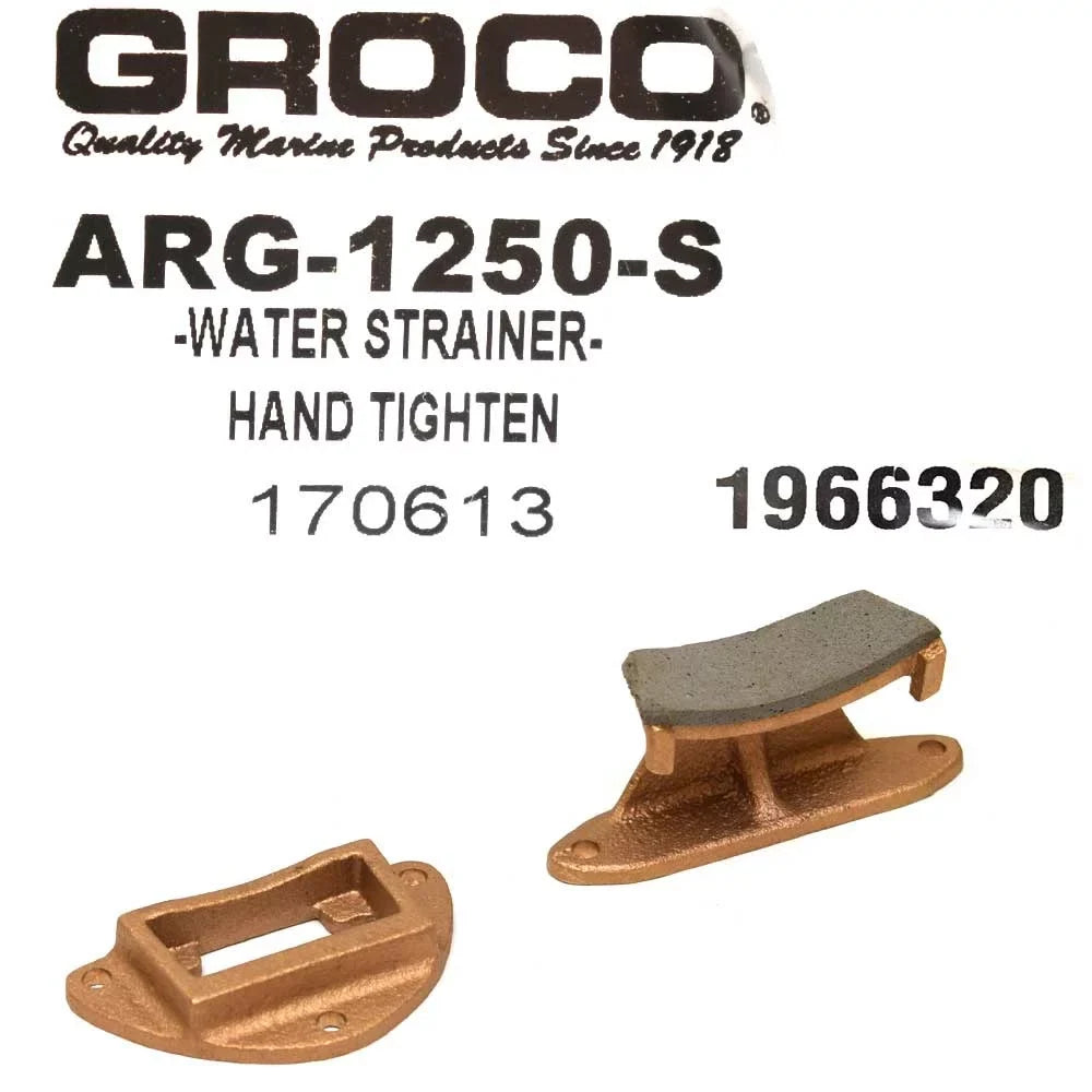 Water Raw 1 | 1/4 ARG-1250-S Inch Boat Bronze Cast Groco Strainer