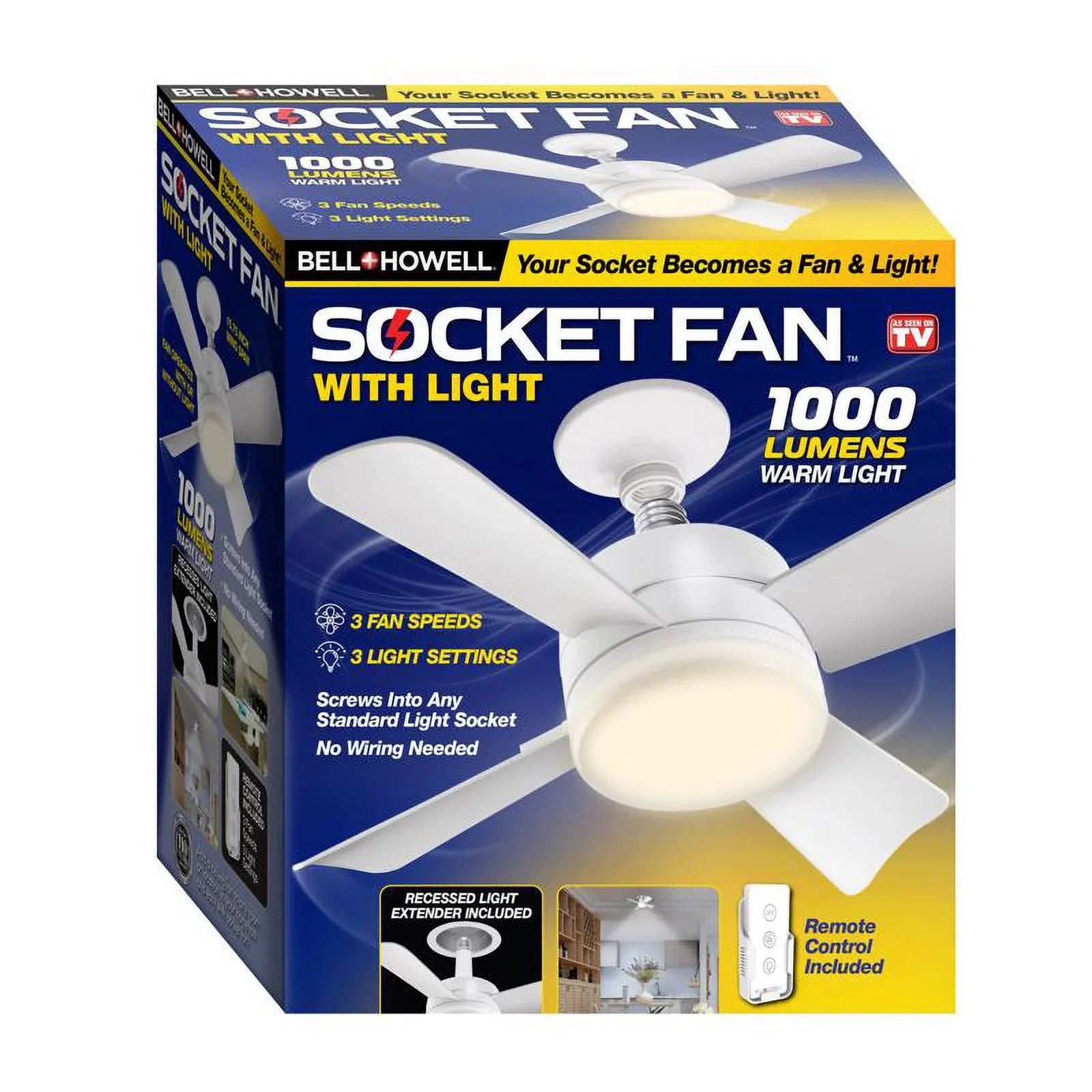 Fanlight Howell 1 6 Matte In. White & Socket Bell Pc, Indoor Led