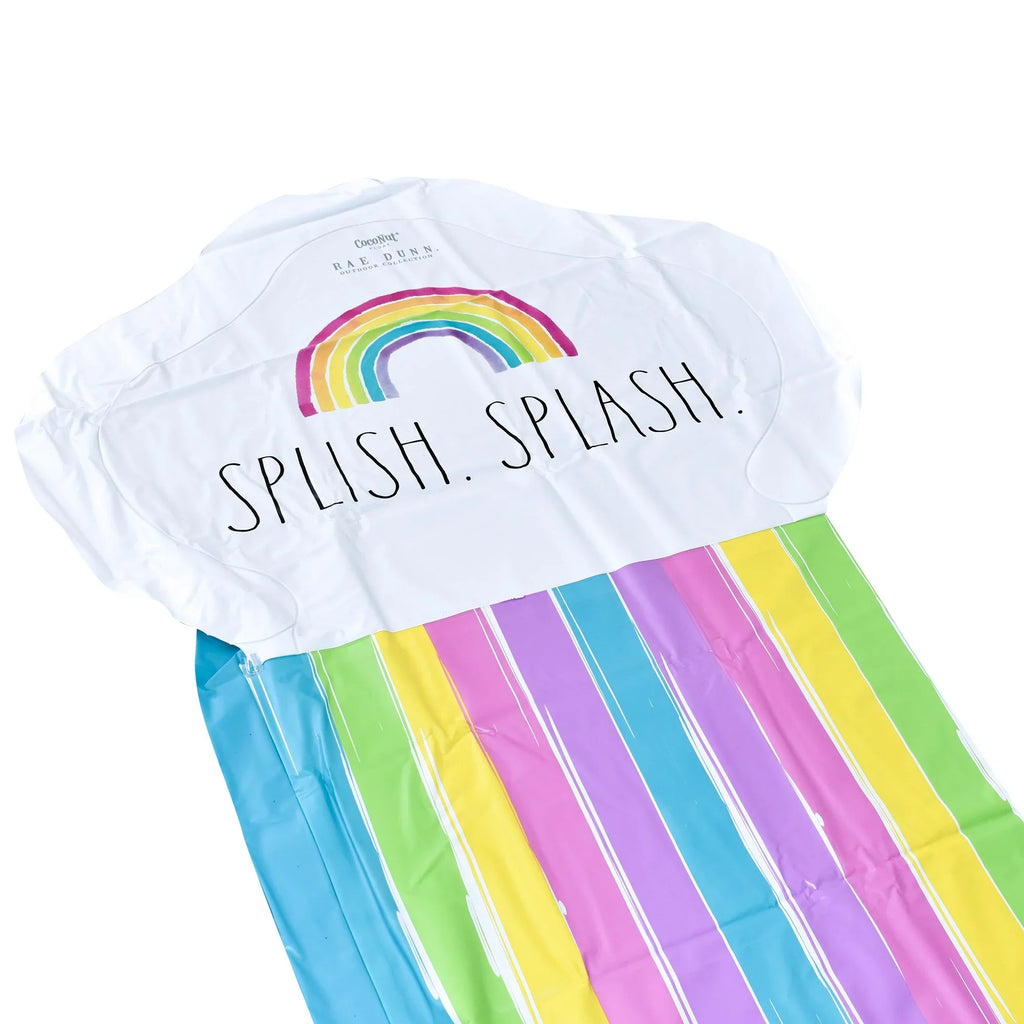 Rae Slide Durable Slide CocoNut Ride Splash Water Float, & Mat, Foot -16 Age Splish Sliding Dunn: 5+ Rainbow Sprinkler,