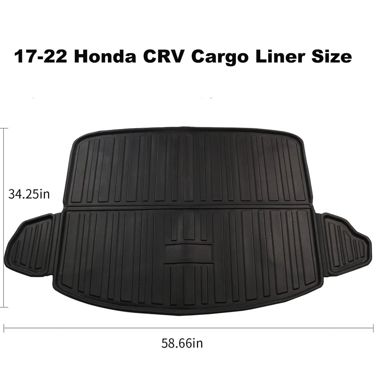 2020 2017-2022 Tray Honda 2021 2019 Cargo Honda 2017 for All Trunk Floor 2022 2018 Cargo CR-V Fit Mat Liner Rear Black Accessory, Weather Cover CR-V