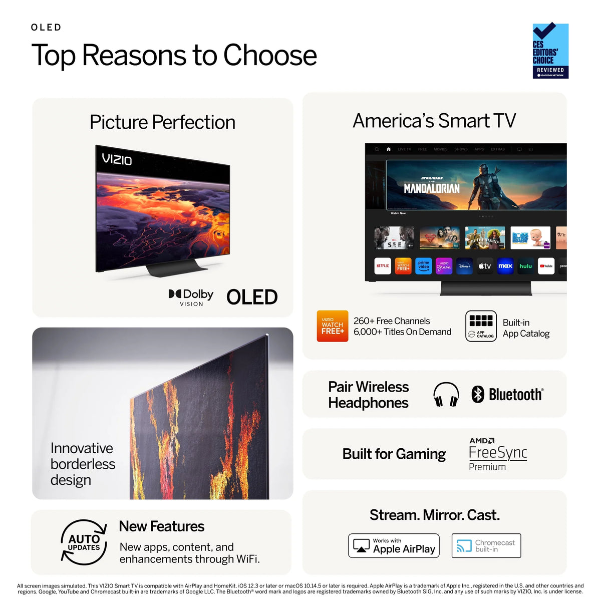 OLED SmartCast Smart OLED65-H1 65" 4K TV HDR Class VIZIO