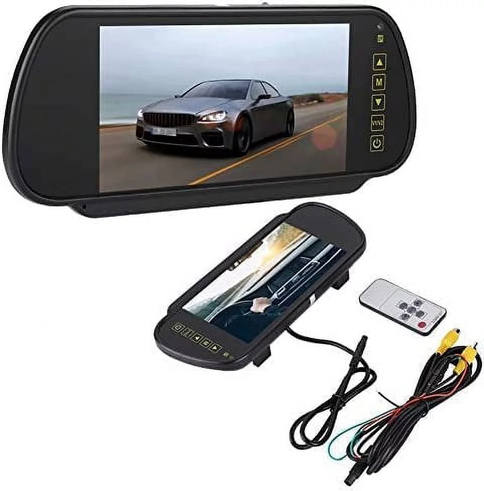 for Inch Parking Mirror Car Rear Vehicle Bileeko 7 Screen View Monitor LCD