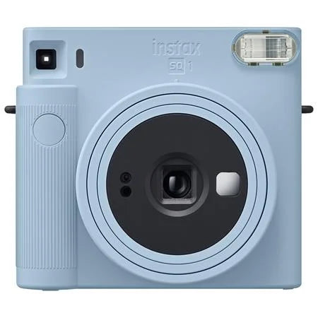 Instant and Blue Camera Film SQ1 Glacier Camera, Film + instax SQUARE Bag