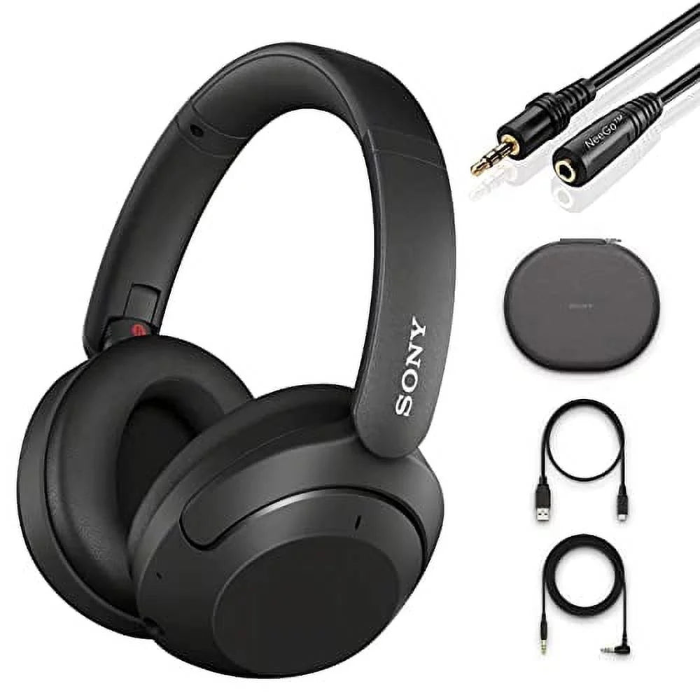 Extra AUX NeeGo Cancelling with WH-XB910N with Over Wireless Headphones Bass Headset Ear Noise Microphone Bluetooth Sony
