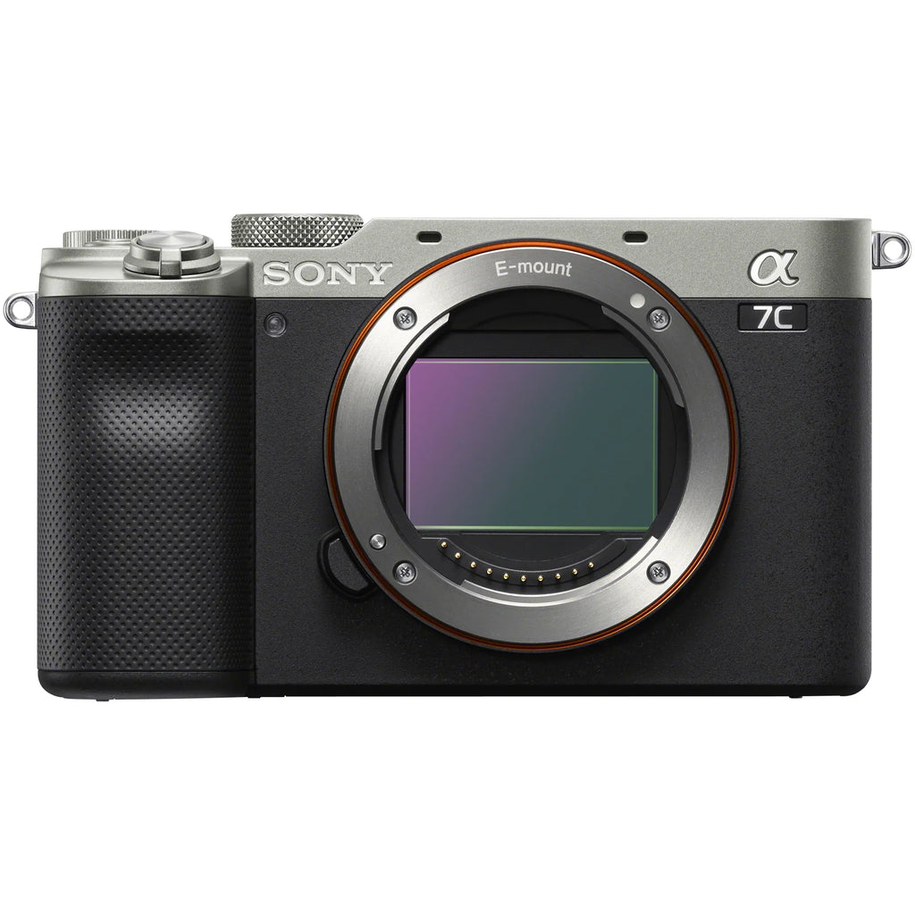 Silver F1.4 Master with and + Camera + Sony + Lens Monopod Deco Mirrorless FE a7C GM Photography Frame 35mm + ILCE7C/S Accessories LED Microphone G Bundle Sony Gear Case Body Backpack SEL35F14GM Full