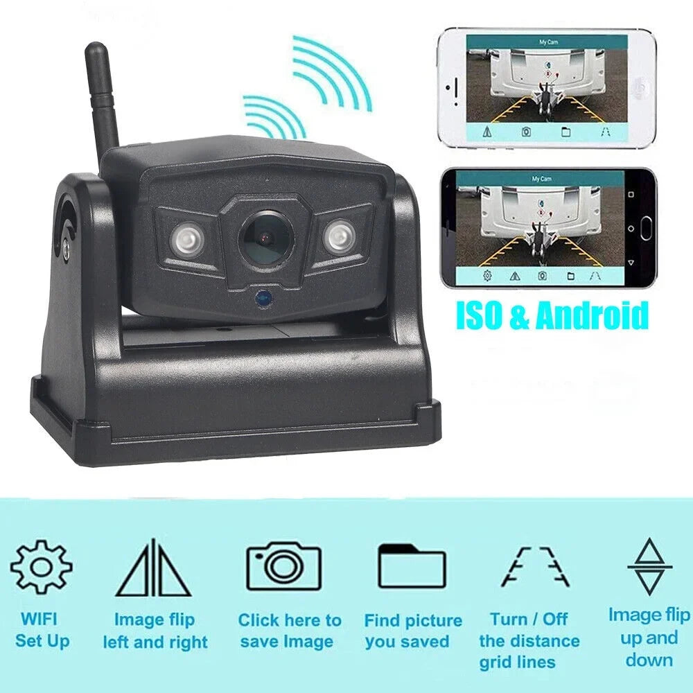 9600mAh Camera, WiFi Backup JLLOM Battery, Reliable View Magnetic Front/Rear Wireless,