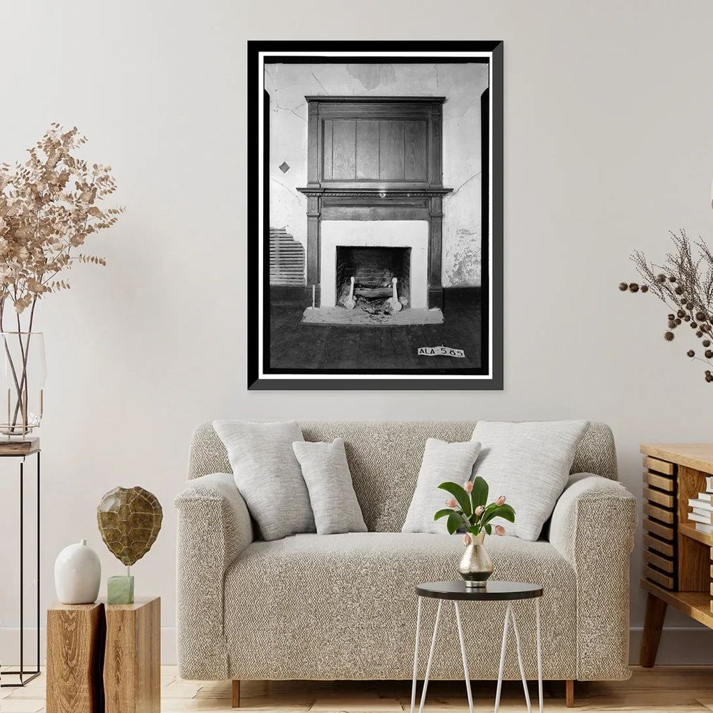 '- U.S. Print, x House, Macon 29, 6, Historic Tuskegee, Highway Rush-Thornton Framed AL County, 21-7/8" 17-7/8"