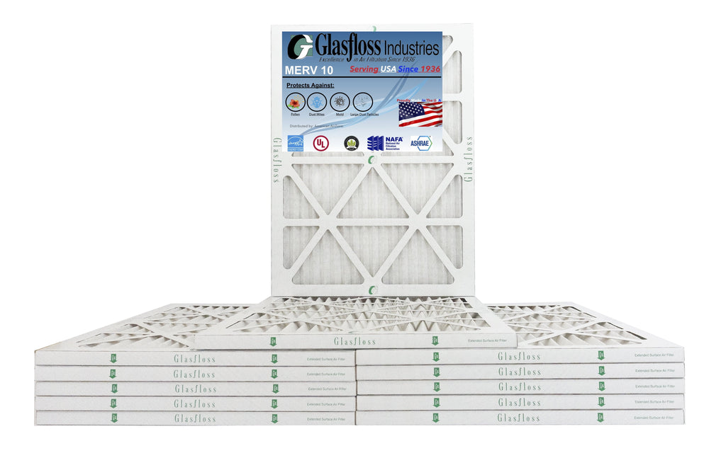 Made in Size: MERV Filter inch) -Qty:12 USA - - Furnace Glasfloss - (Actual 17.5 x 10 18x25x1 24.5x7/8 oxygen