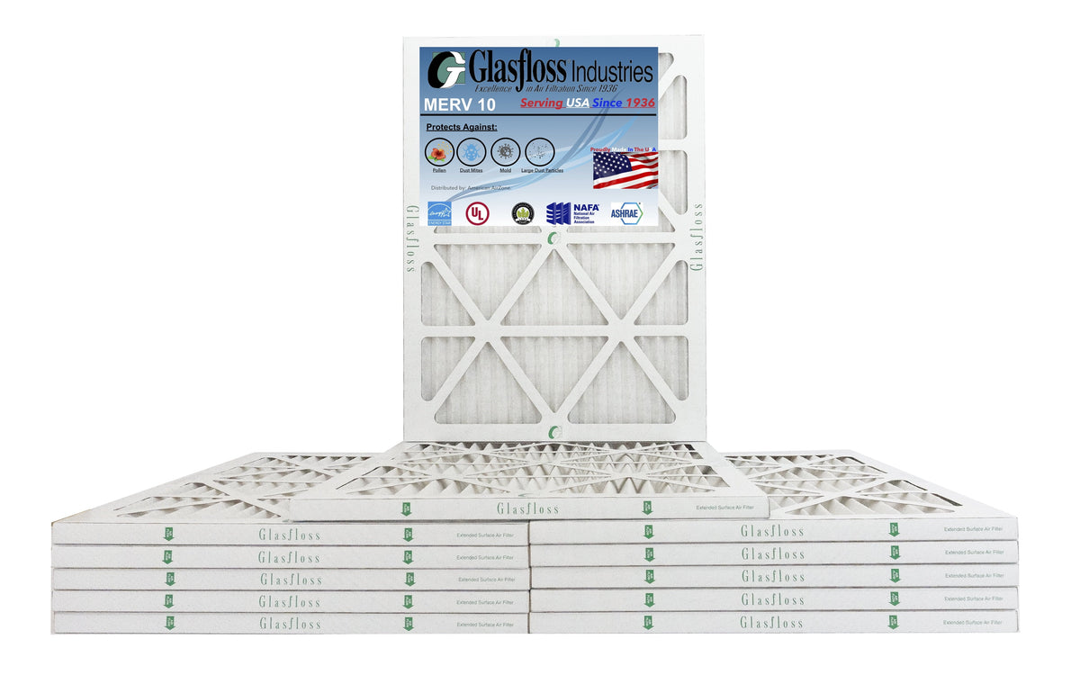 Made in Size: MERV Filter inch) -Qty:12 USA - - Furnace Glasfloss - (Actual 17.5 x 10 18x25x1 24.5x7/8 oxygen