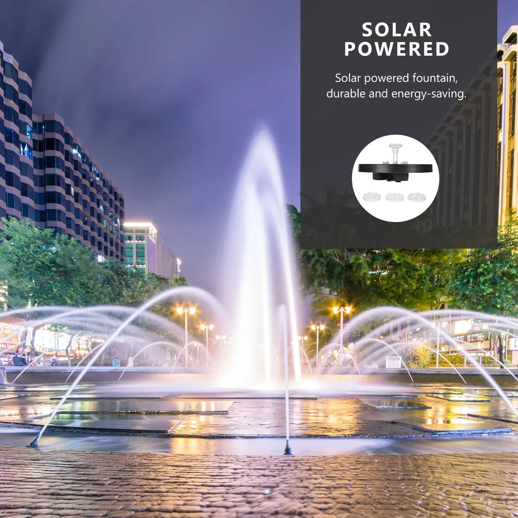 of Fountain Fountain Pond with Solar 1 LED Light Creative Outdoor Fountain Guichaokj set