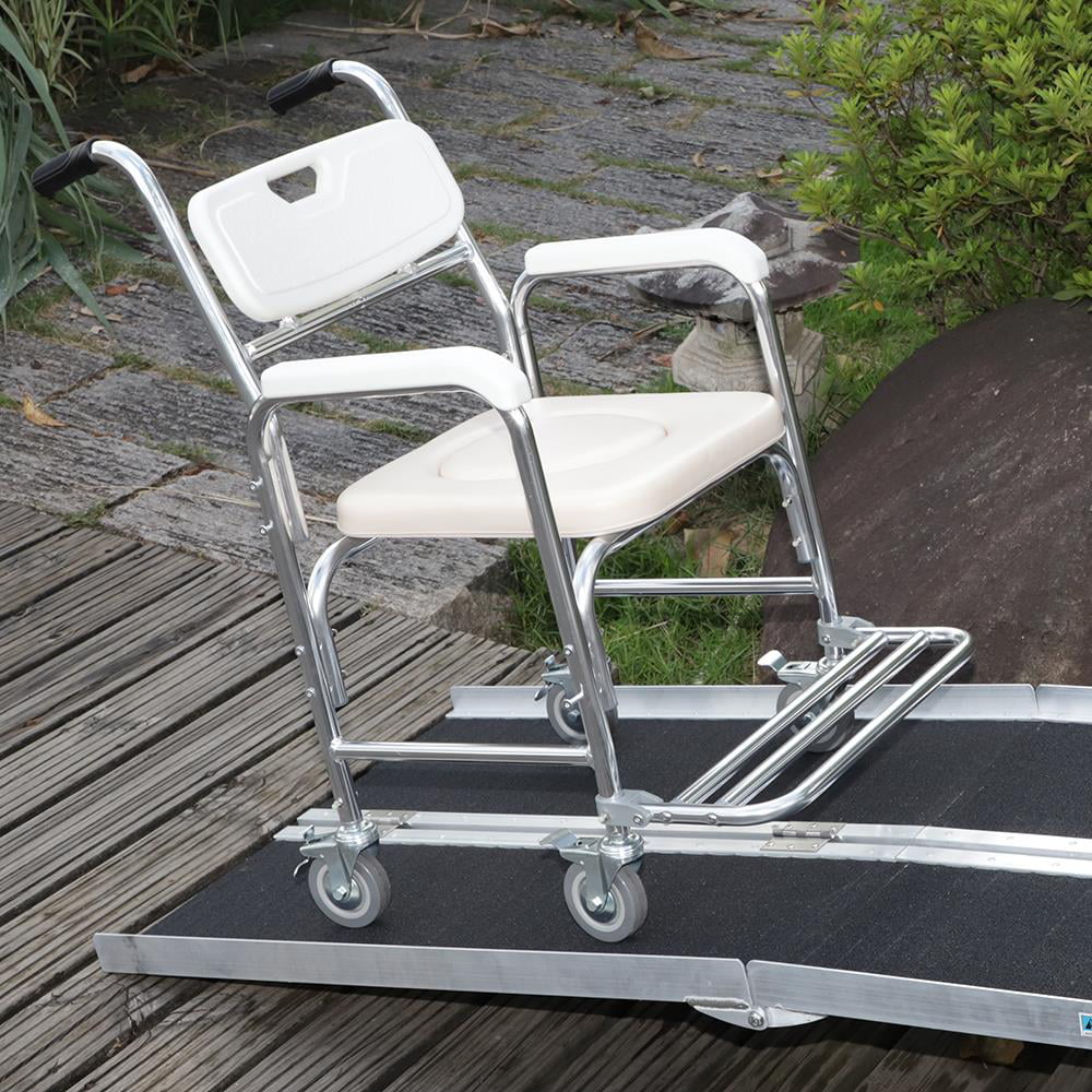 28" Mobility Ramp Carrier Non-skid Ktaxon Scooter x Wheelchair 72" Aluminum 6FT Multifold mobile