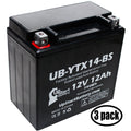 Battery 2011 - GS Factory 3-Pack F800ST, Maintenance 800 UB-YTX14-BS BMW Free, for Motorcycle 12V, Battery UpStart Activated, CC 12AH, Replacement