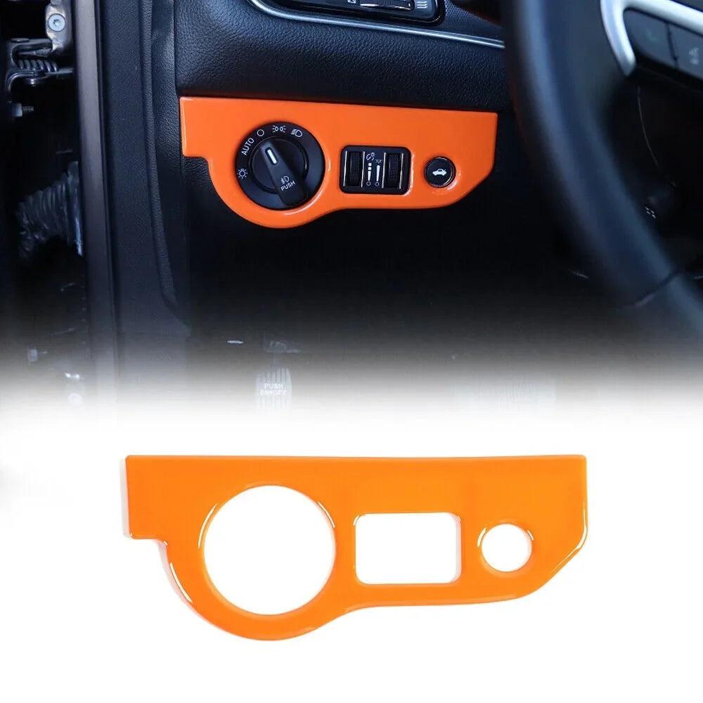 Panel 17x Console Cover Trim Center Dash Orange Teledu Kit Set