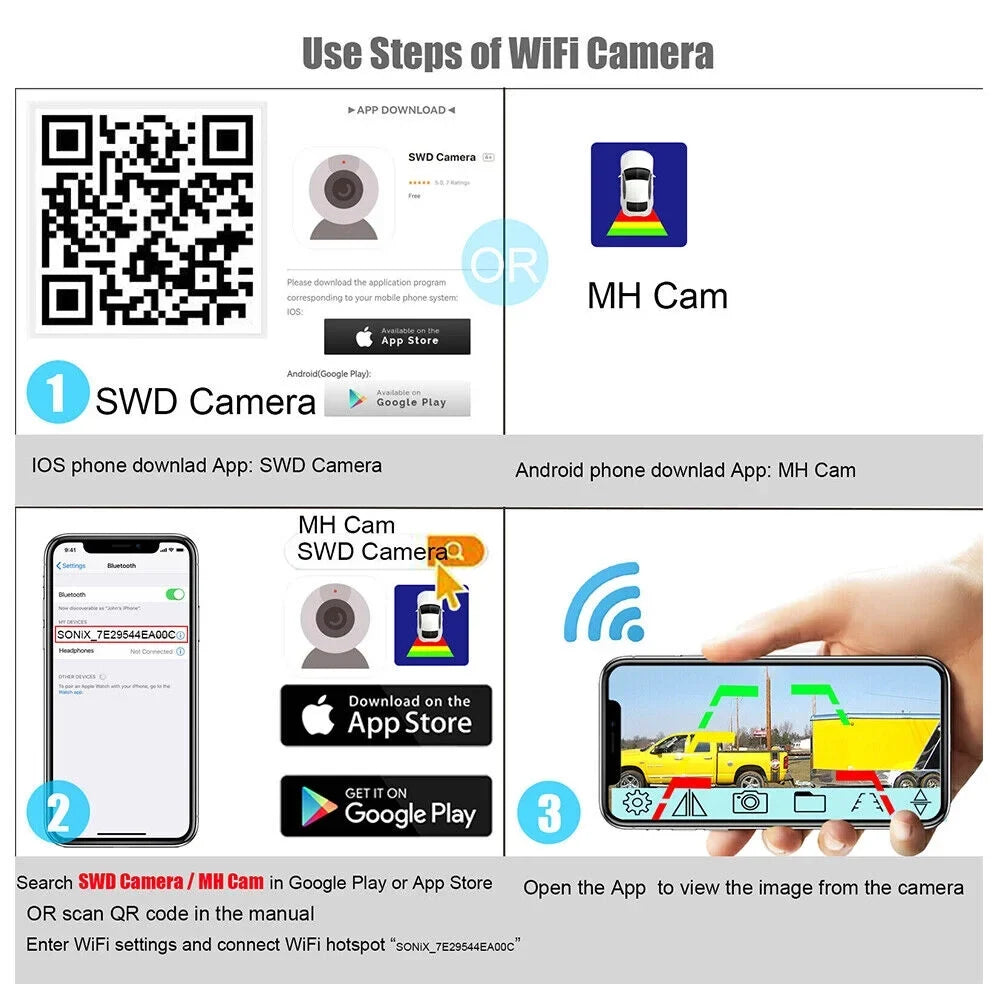 9600mAh Camera, WiFi Backup JLLOM Battery, Reliable View Magnetic Front/Rear Wireless,