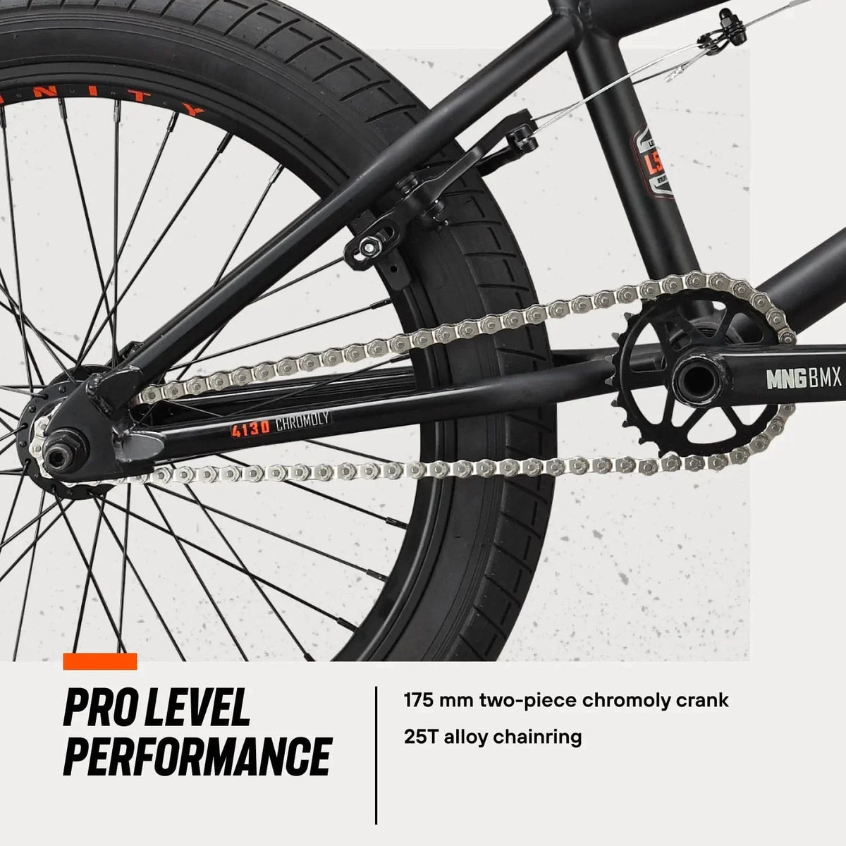 Freestyle Wheels BMX Steel - Open 20 Bike, Legion Inch Box Mongoose Frame, BLACK/ORANGE