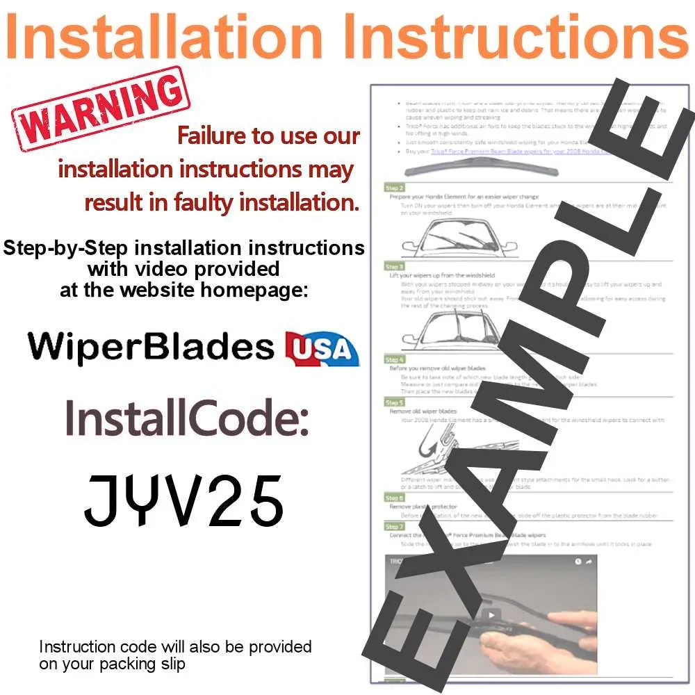 2018 Envision 3) Wipers Beam Performance (Set w/Rear Wiper of Buick
