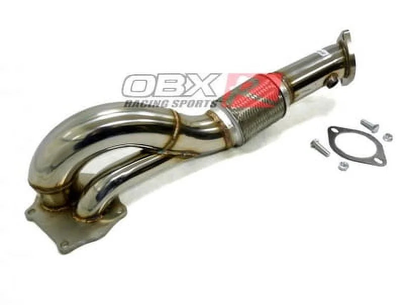 Maximizer Pipe Straight Stainless 2008 Fits Mitsubishi steel 2.0L thru Flow 2014 For By EVO-X 4B11